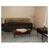 Couch, trop leaf table and matching side table