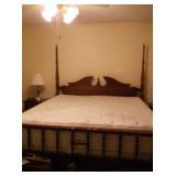 King size bed with sleep number mattress