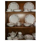 set of dishes and matching serving pieces