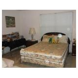 Bed with matching night stands