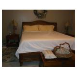 King size bed and nightstands