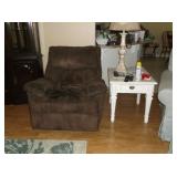 recliner and side table