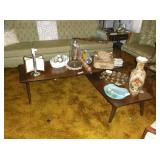 Vintage swivel coffee table