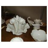 Milkglass flower holder