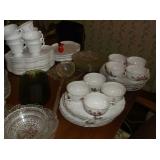 Luncheon plates and cups