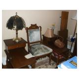 Vintage side tables and chair