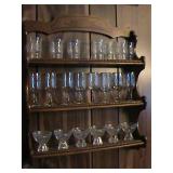 shot glasses / shelf