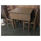 drop leaf table 2 chairs