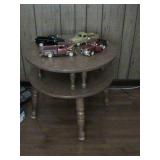side table / diecast cars