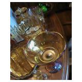 carnival and amber glass