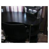 computer desk and chair