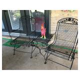 Metal rocking chair set