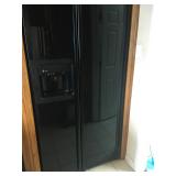 Side by Side Black Refrigerator