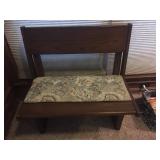Antique Church seat with kneeler