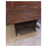 Table converted from antique chair