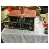 tin litho doll house