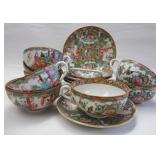 Famille rose teacups