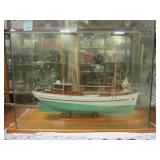 wood model sail boat