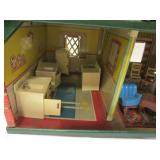 tin litho doll house