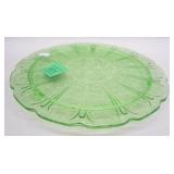 10.25" VASELINE GLASS CAKE PLATEPhoto Description