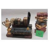 CONTEMPORARY DESK ACCESSORIES SET IN THE FORM OF BOOKSPhoto Description