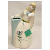 CALIFORNIA POTTERY 9.5" TALL LADY VASEPhoto Description