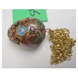 CLOISONNE EGG PENDANTPhoto Description
