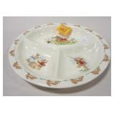ROYAL DOULTON BUNNYKINS DIVIDED PLATE. COPYRIGHT 1936