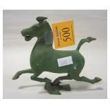 BRASS/BRONZE ? METAL CHINESE HORSE. 4.5" TALL