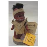 PICARD CANADIAN NATIVE BABY 4" TALL INCLUDING WOOD BASE