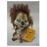 JAPANESE PORCELAIN FIGURE OF A 3.5" LION BY NESCO