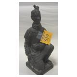 7.25" TALL CLAY FIGURE OF A TERRA COTTA SOLDIER