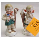 PAIR OF ANTIQUE GERMAN 3.5" TALL FIGURES