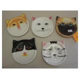 SET OF 4" CAT COASTERS