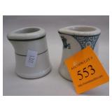 TWO RESTURANT WARE CREAMERS. 2.25"