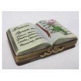 Peint Main Limoge France porcelain trinket box