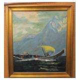 ALASKAN OIL ON CANVAS. 26"x30"