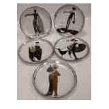 SET OF FIVE FRANKLIN MINT LTD EDITION HOUSE OF ERTE PLATES