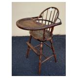 RUSH SEAT HIGH CHAIR