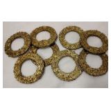 BRASS WREATH NAPKIN RINGS