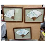 watercolor framed fans