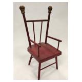 ANTIQUE PAINTED DOLL CHAIR