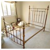 ANTIQUE BRASS BED