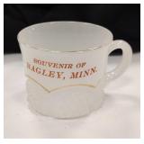 clambroth glass souvenir cup