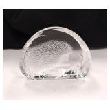 MATS JONASSON SWEDEN CRYSTAL HEDGEHOG
