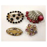 Vintage costume pins