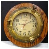 EMORY & DOUGLAS CLOCK CO QUARTZ PORTHOLE CLOCK