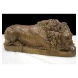 cement yard art lion