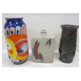 LA MUSA ITALY POTTERY VASE AND OTHERS