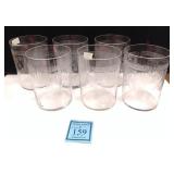 SET OF DEPRESSION GLASS JUICE CUPS